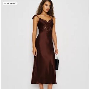 Reformation Serafina Silk Midi Dress